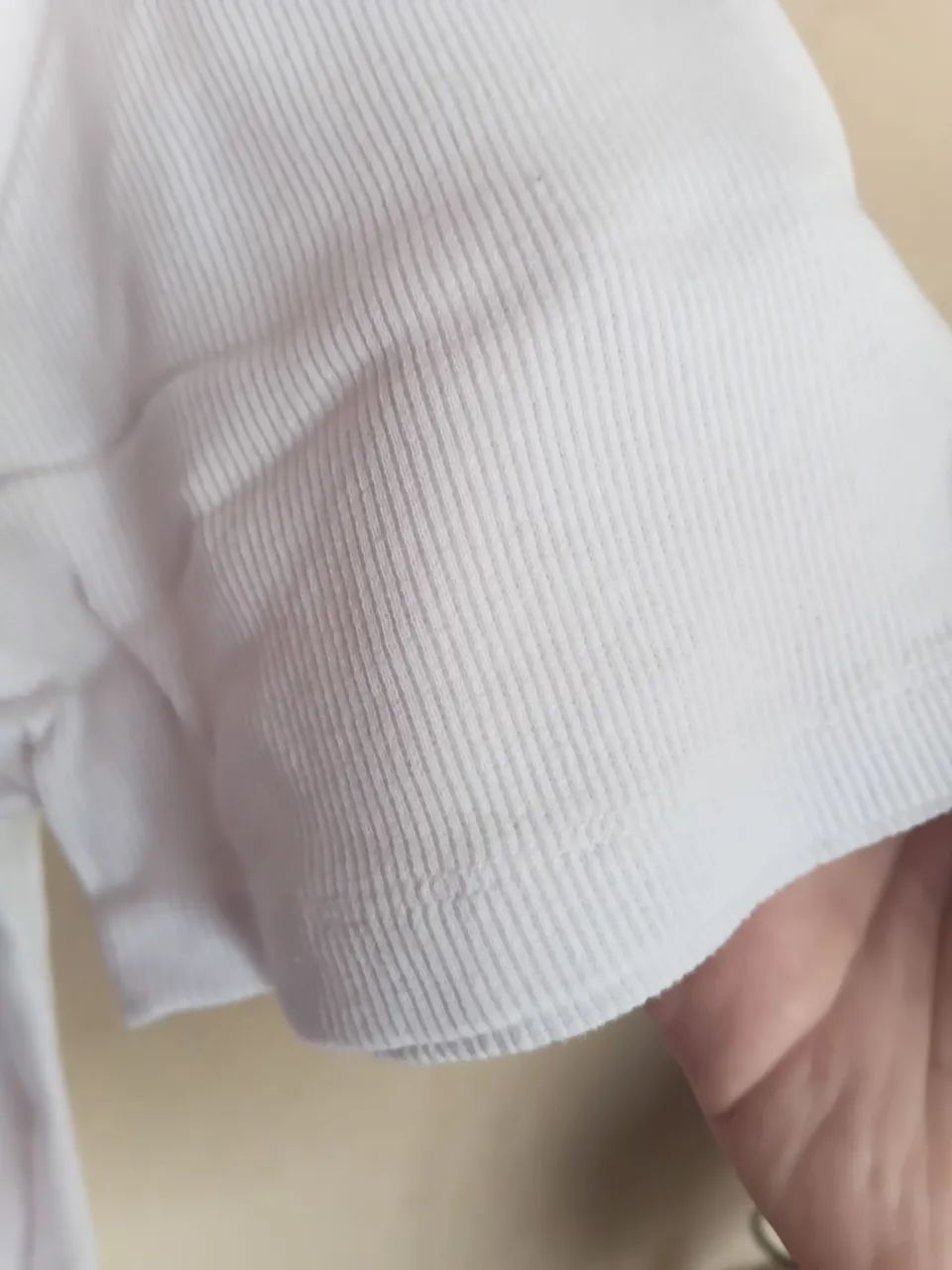 Camiseta masculina canelada. ORIGINAL BASIC. G. PERFEITO ESTADO. RIBANA ALGODÃO E ELASTANO - Foto 5