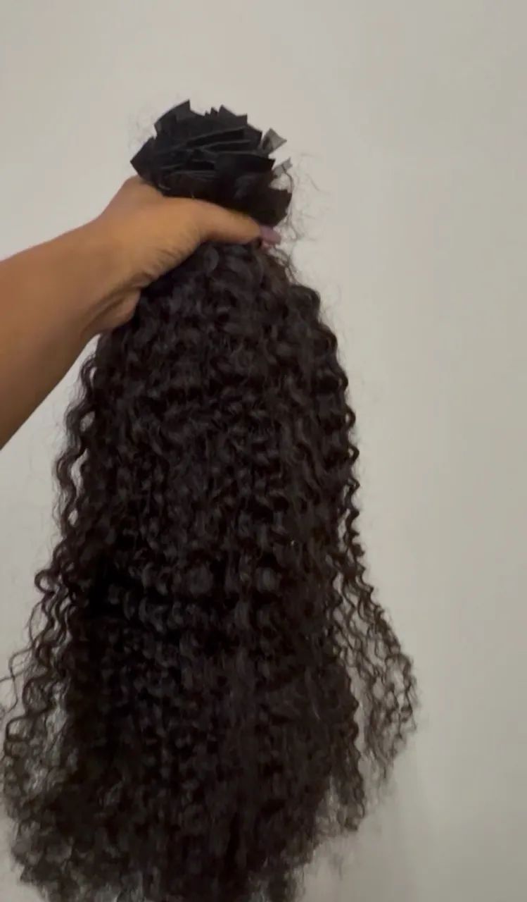 Cabelo Humano Indiano Cacheado 
