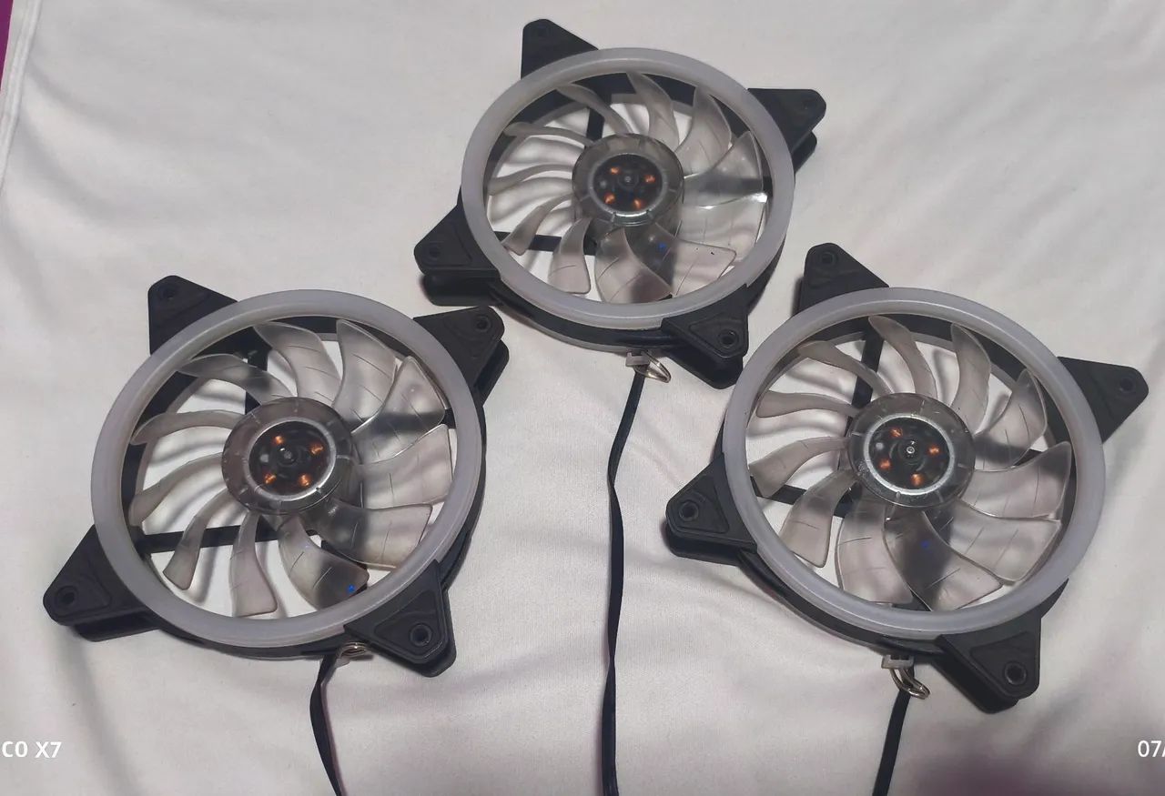 Kit 3 fans para gabinete  - Foto 2