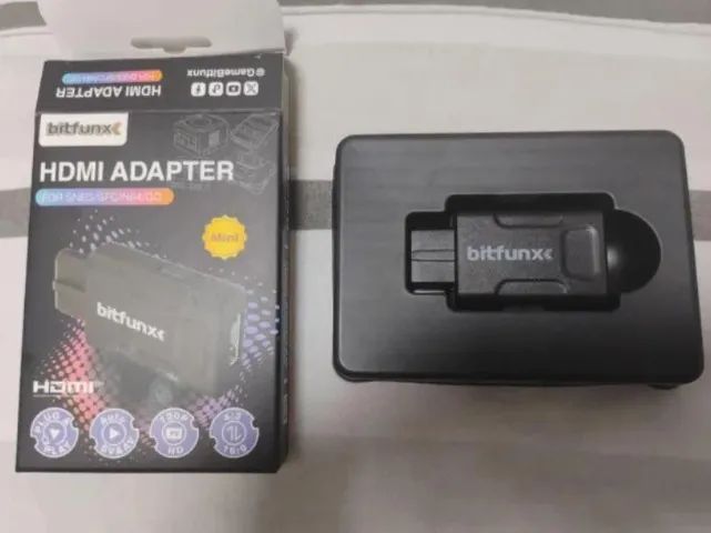 Adaptador Conversor Hdmi Bitfunx pra N64, Game Cube e Snes