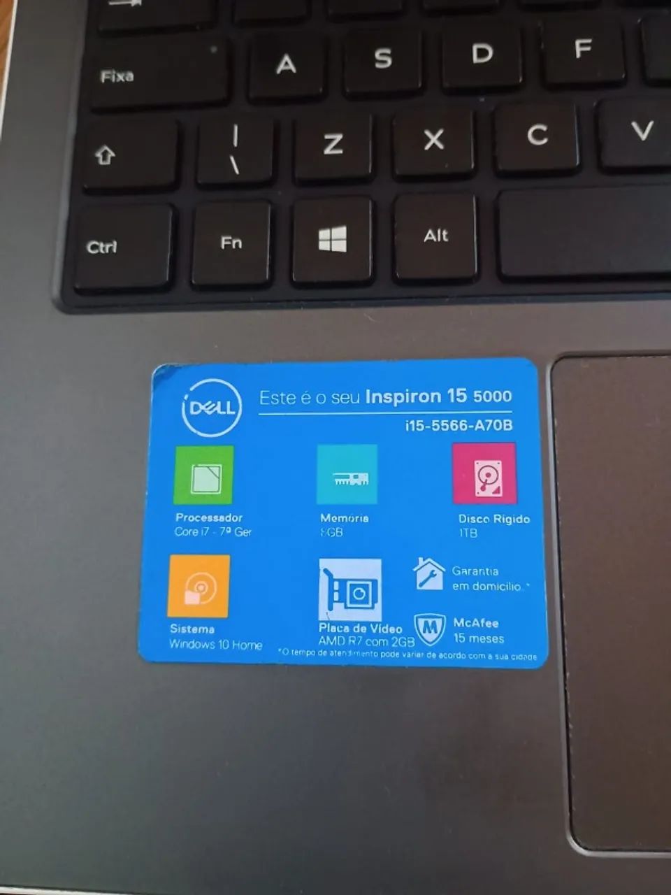 Notebook Dell Inspiron 15 | I7 I AMD R7 2 GB | HDD 1TB - Foto 2