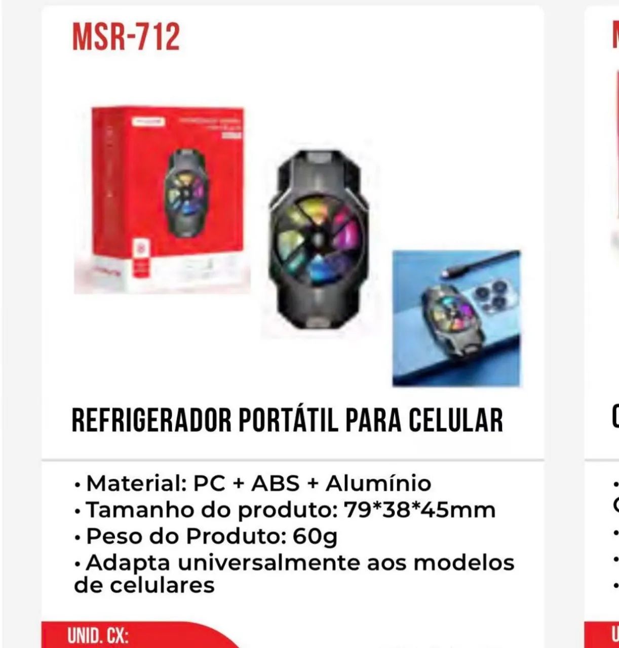 Refrigerador portátil para celular 