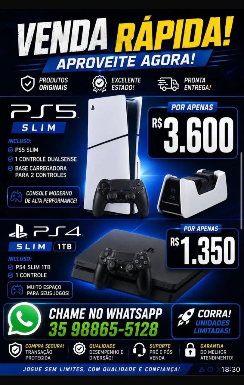 Vendo PS4 e PS5 