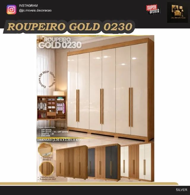 ROUPEIRO GOLD 6 PORTAS