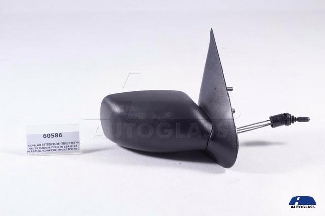 Retrovisor Externo Ford Fiesta 96/99 3P/5P Manual Direito Preto (Bp/Lco)