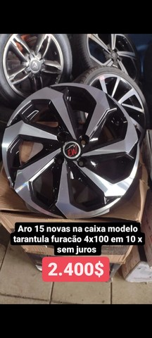 Rodas 14 15 17 18 20 novas na caixa em 10 x sem juros - Foto 12