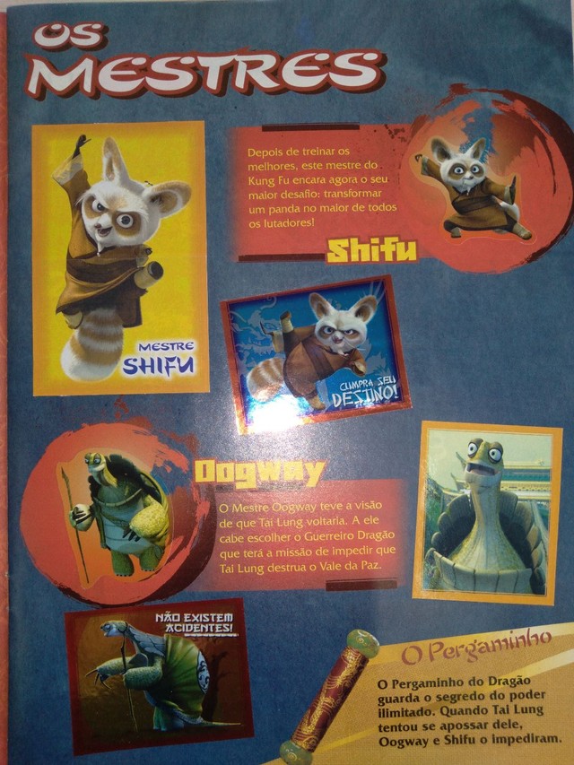 Álbum de figurinhas Kung Fu Panda - Foto 3