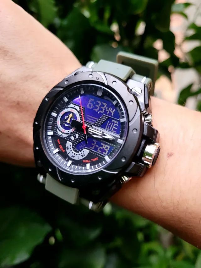 Relógio prova dágua parcelamos em 12x no cartão entrega grátis 