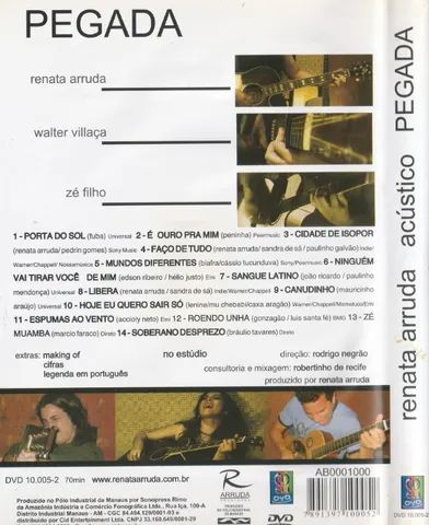 Renata Arruda - Acústico " Pegada) (Formato Dvd Aubum ) - Foto 2