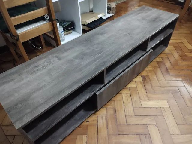 Vendo rack de sala cor castanho em MDF único dono. R$ 130 reais.  - Foto 5