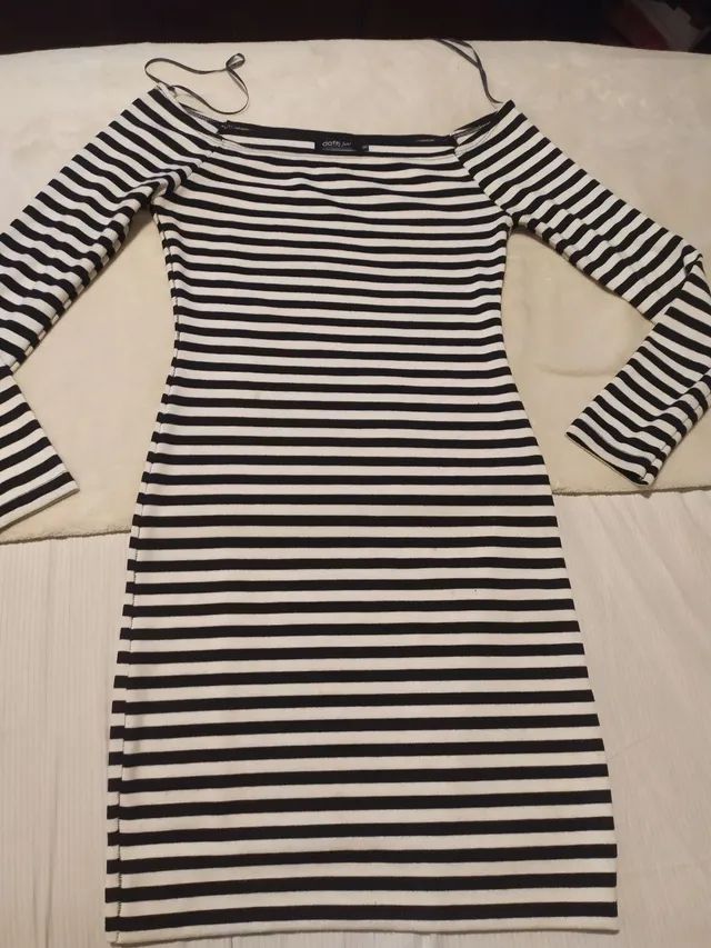 Vestido listrado Dafiti 42  - Foto 2