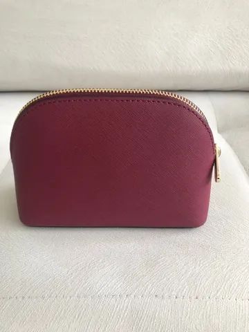 Necessaire em couro Michael Kors - Bordô - Foto 2
