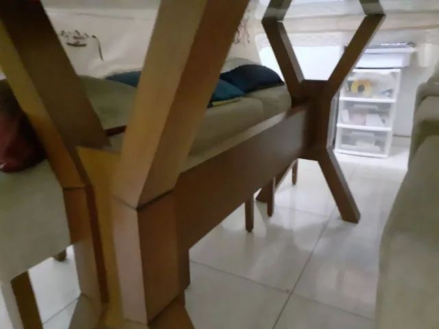 Mesa 6 lugares madeira maciça  - Foto 5