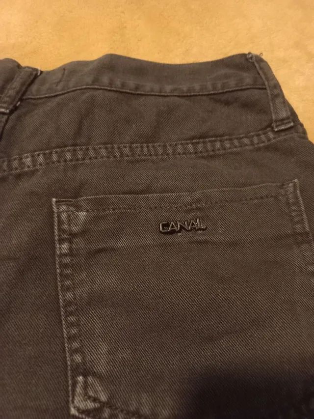 Short jeans preto 38 - Foto 2