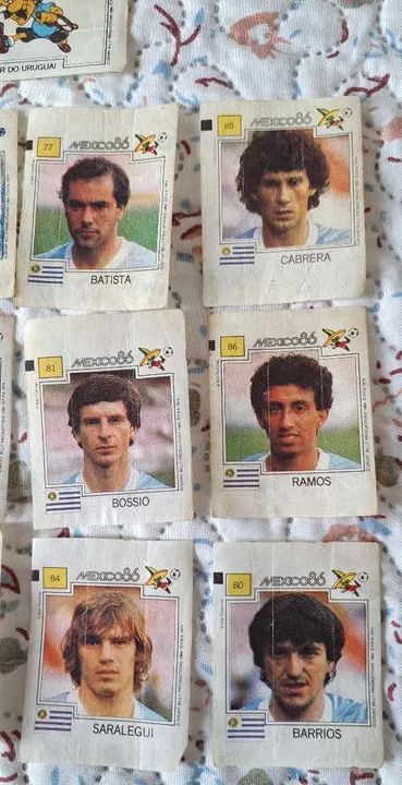 Figurinhas Ping Pong México 1986 Uruguai - Foto 3
