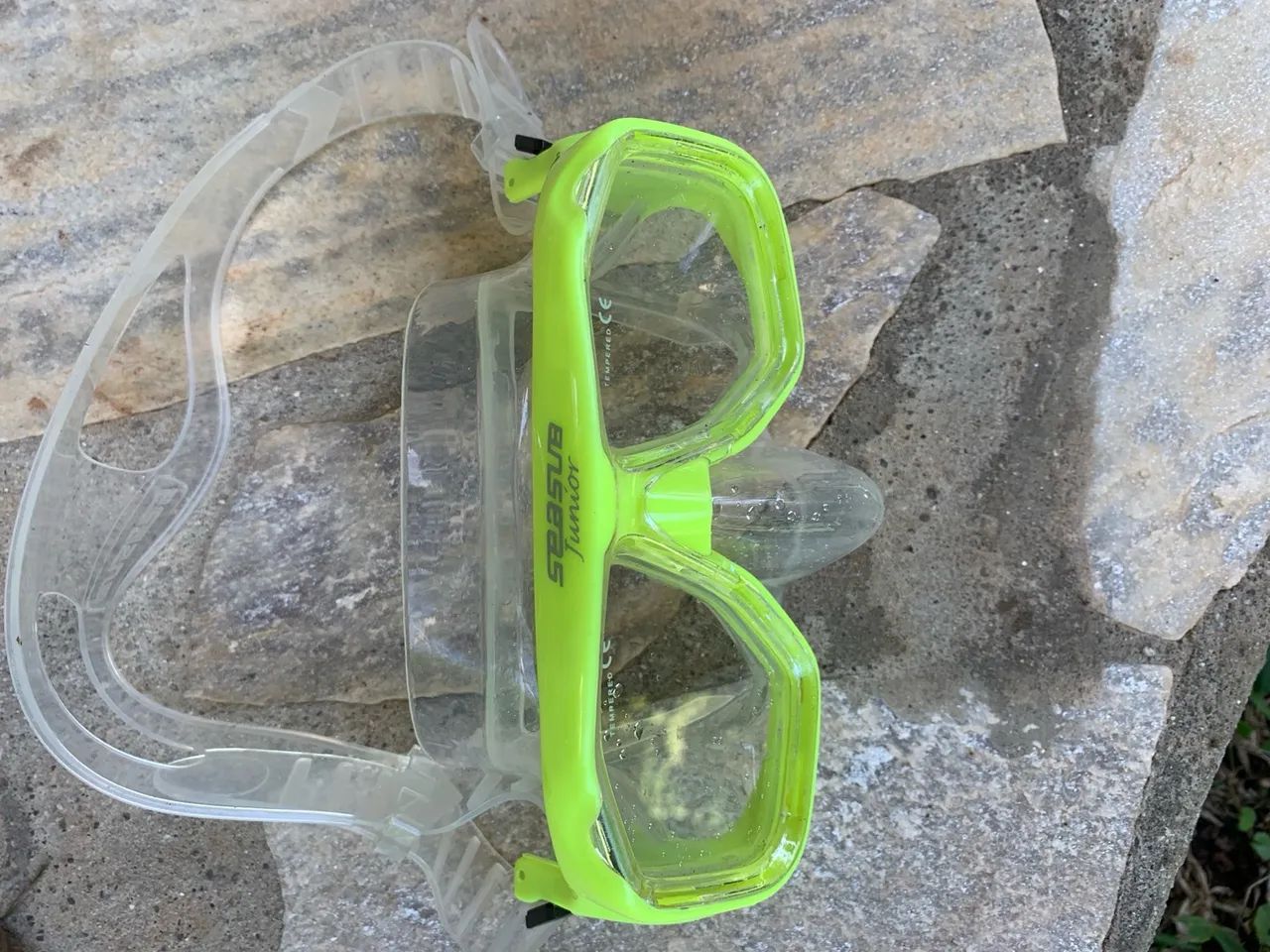 Kit Mascara Mergulho Seasub Lente Vidro Snorkel Valvulado 