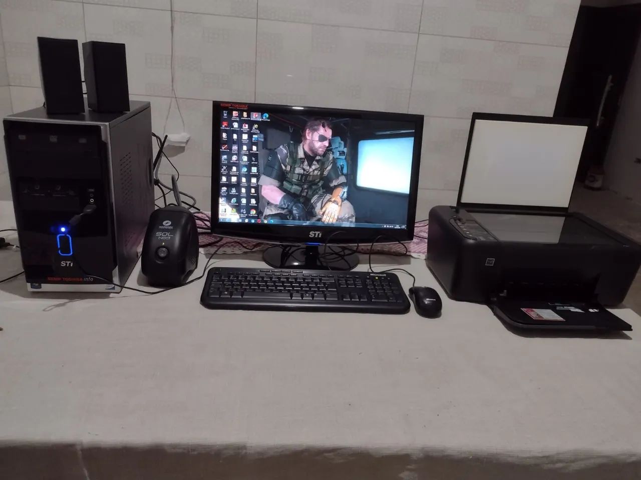 PC Semp Toshiba para estudante com impressora
