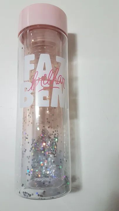 Garrafa com Infusor e Glitter - Marca Imaginarium