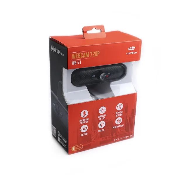 Webcam C3Tech WB-71BK HD 720P - WZetta - Foto 3