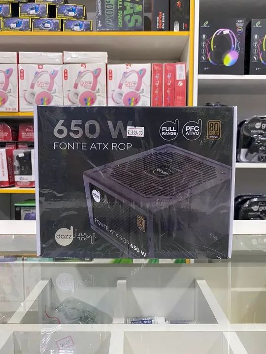 Fonte Gamer 650w 80 plus  bronze
