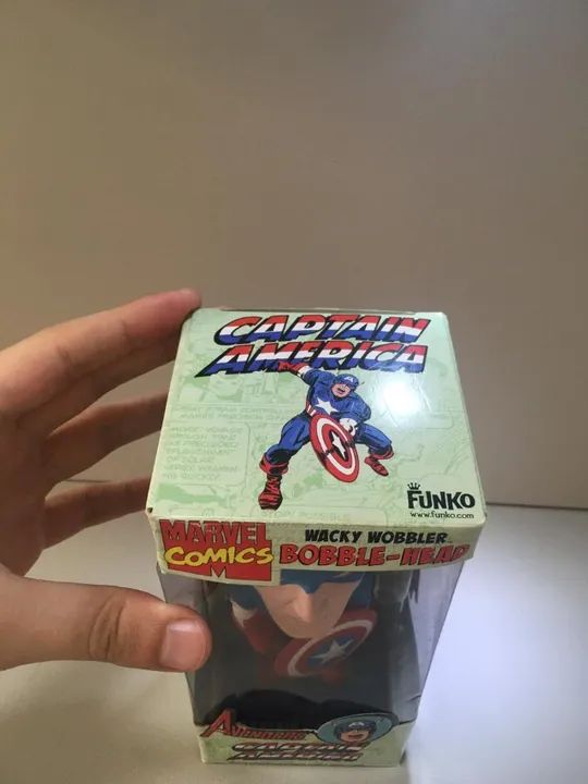 Capitão América Marvel Bobble Head Funko  - Foto 3