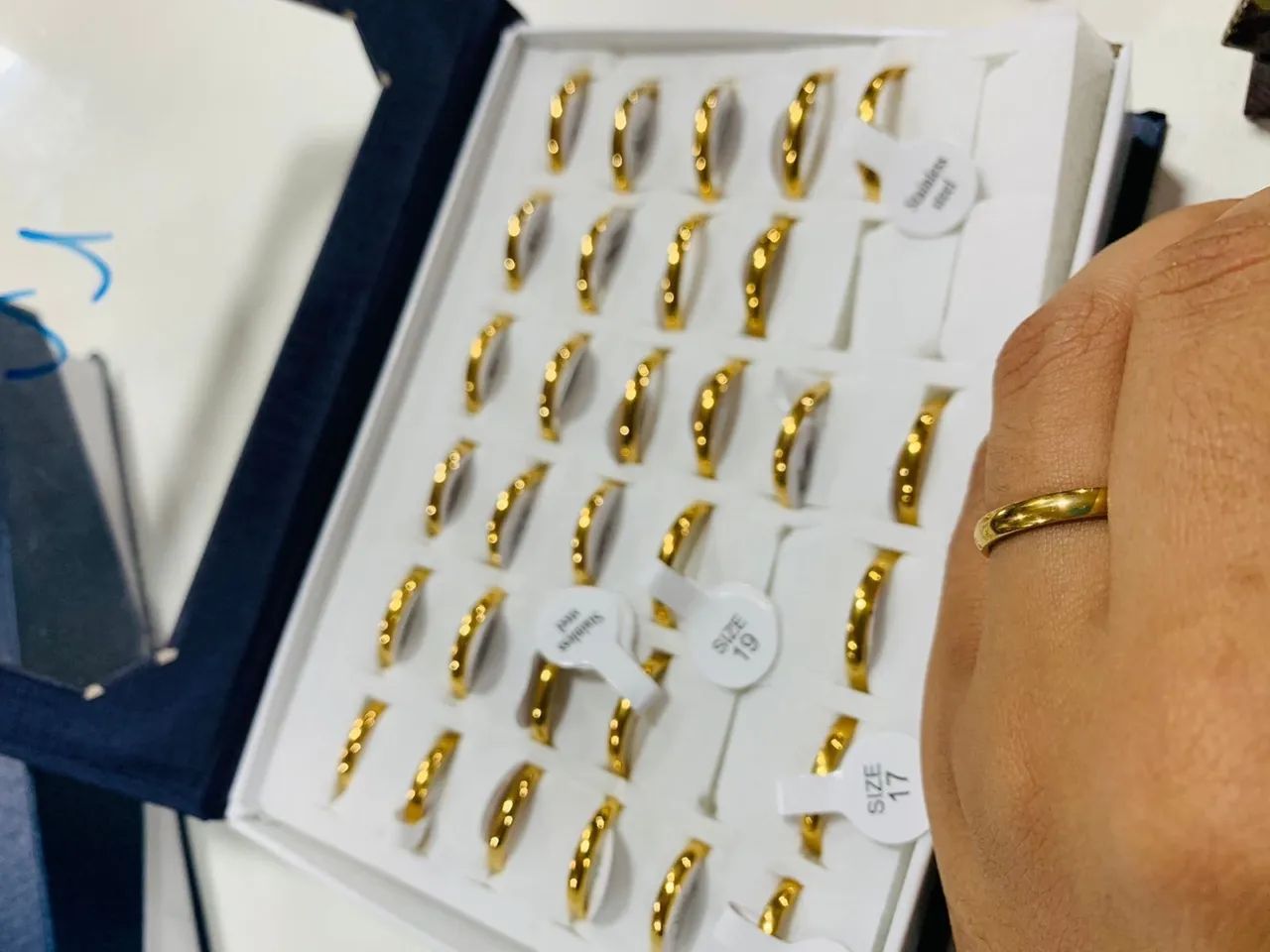 Aliança banhada a ouro 18k - Foto 2