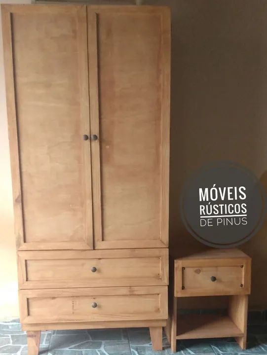 Guarda roupas em madeira de pinus  - Foto 4