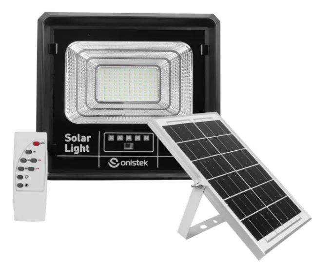 Luminária Solar de Led Onistek ON-LU202 100W Ip66 (Refletor Inteligente) - Foto 3