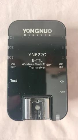 Kit 2x Transmissores Rádio Flash Yongnuo YN-622C II Wireless E-TTL para Câmeras Canon - Foto 5