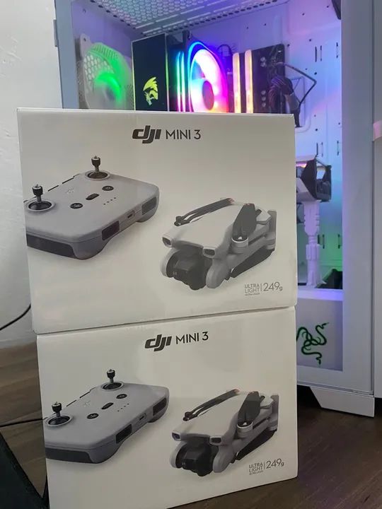Drone DJI Mini 3 - Novo, Completo (POSSO NEGOCIAR)
