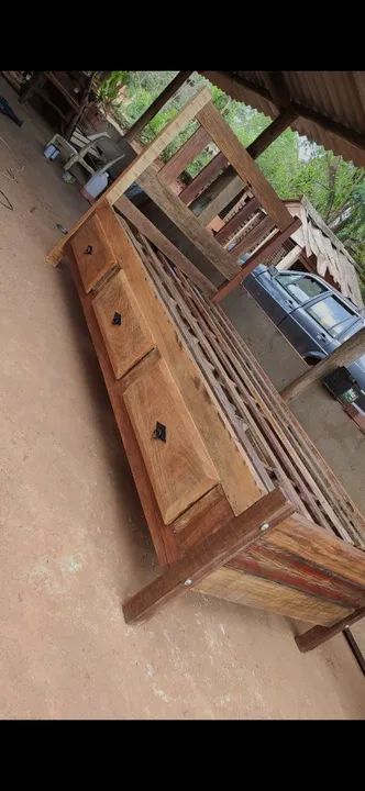 Cama em madeira demolição  - Foto 2