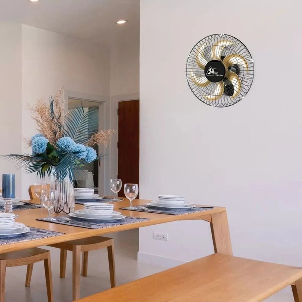 Ventilador de Parede Venti Delta 40CM Bivolt 140 Watts 6 Pás Preto - Foto 2