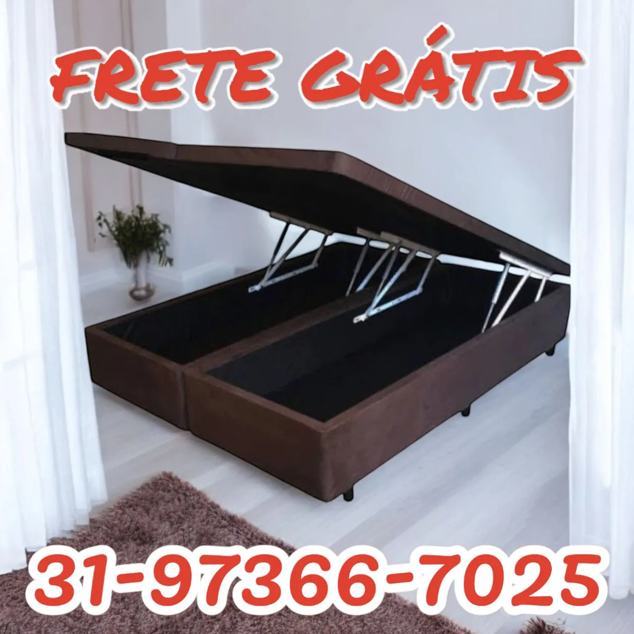 CAMA BOX CASAL BAÚ BIPARTIDO / SUPER OFERTA
