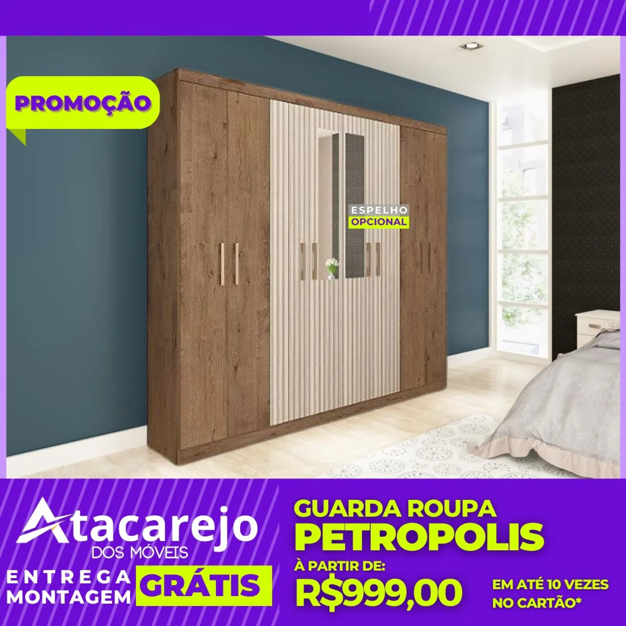 Guarda Roupa Casal Entrega Grátis