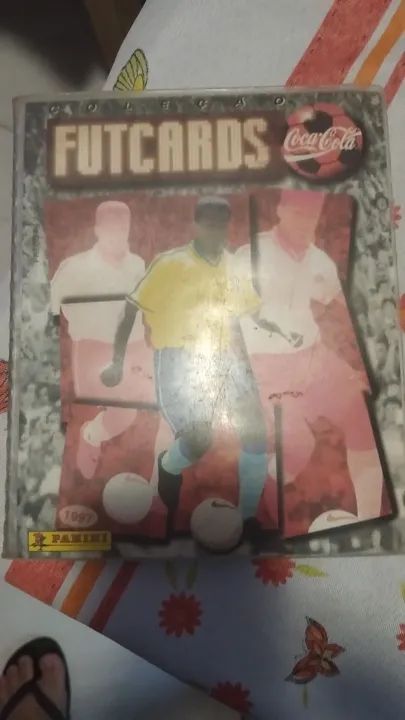 Álbum de figurinhas Panini Futcards 1997