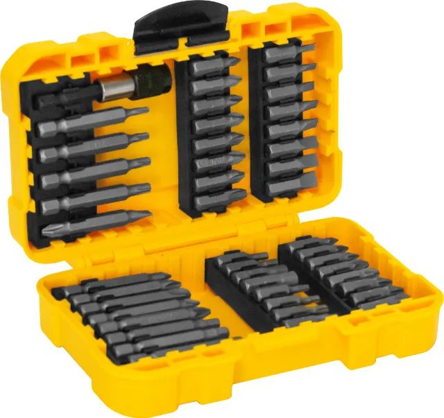 Jogo de bits/ponteiras, com 46 peças, encaixe sextavado de 1/4", Vonder