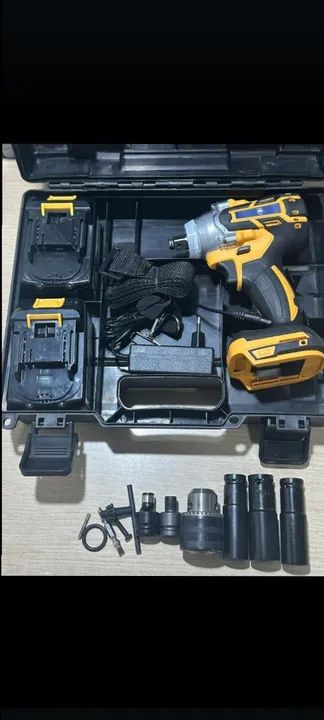 Parafusadeira  de impacto 48v duas baterias Nova - Foto 2
