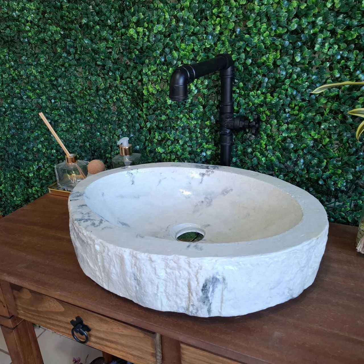 Cubas de Pedra para Banheiro - Estilo Rústico - Foto 5