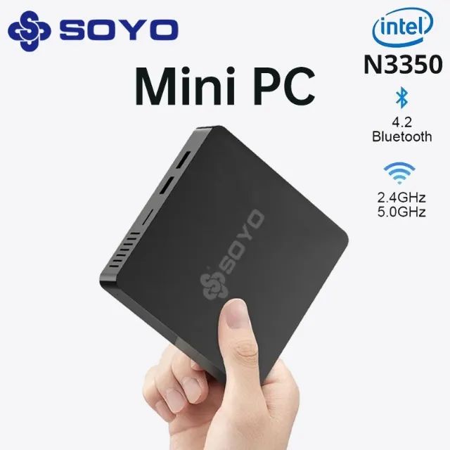 Mini PC soyo com Windows 10, Intel N3350, 6GB ram, 64GB emmc