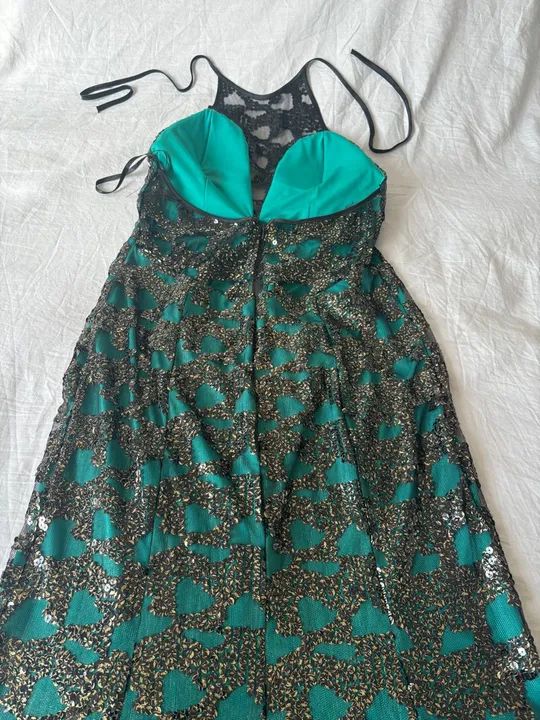 Vestido Festa Sequinedo Verde - Foto 2