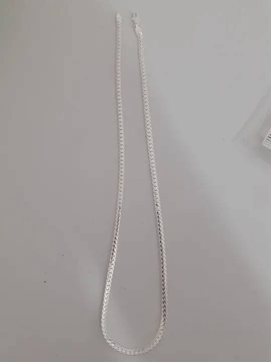 Cordão Masculino Folheado a Prata - Foto 2