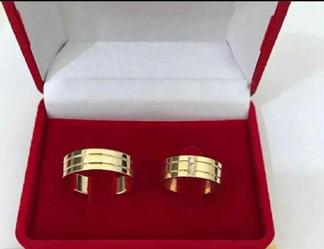 Alianças em ouro 18k