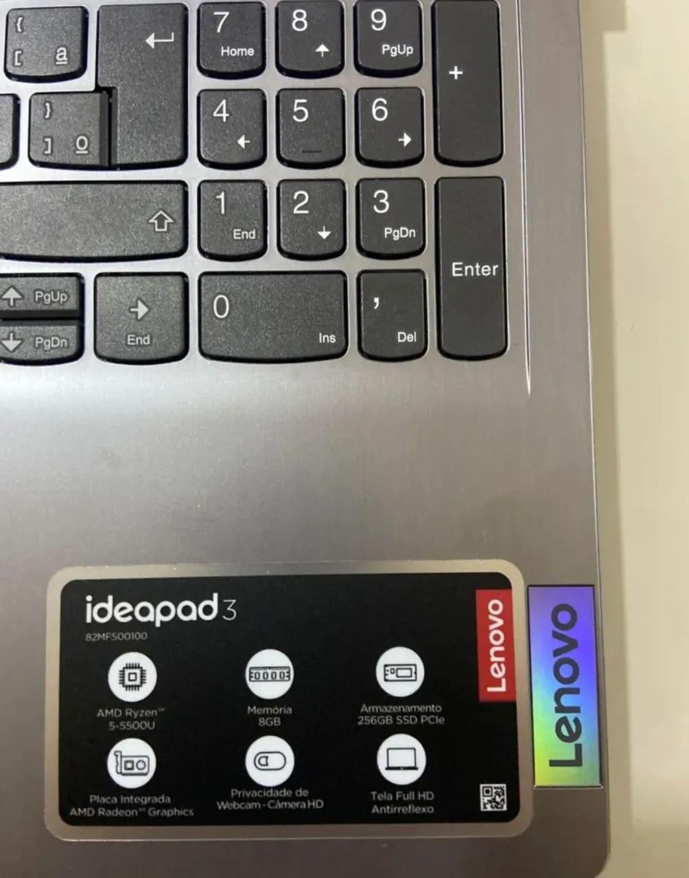 Notebook Ideapad 3, rizen 5, 5500 u,  - Foto 3