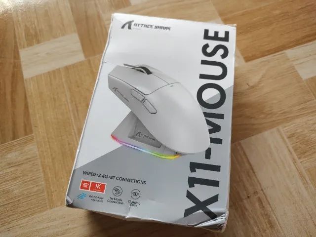 Mause attack shark x11 Novo Preto - Foto 2