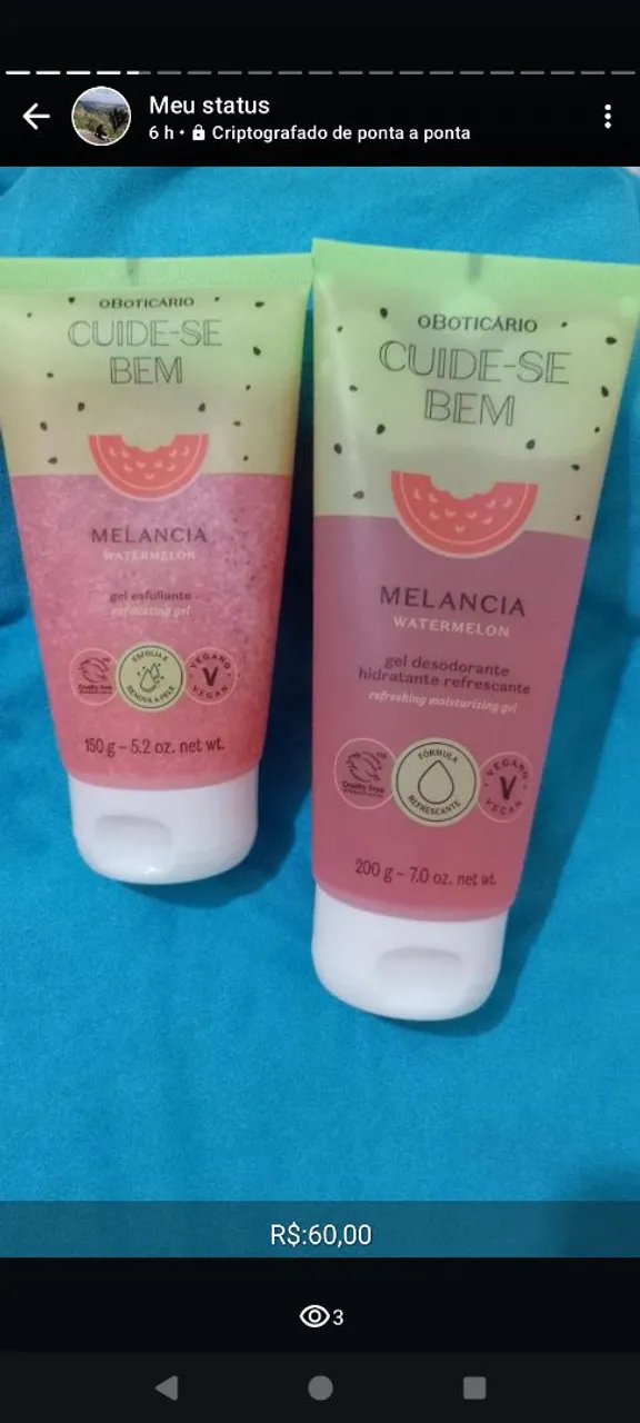 Kit Cuidado com a Pele Melancia - Obticário