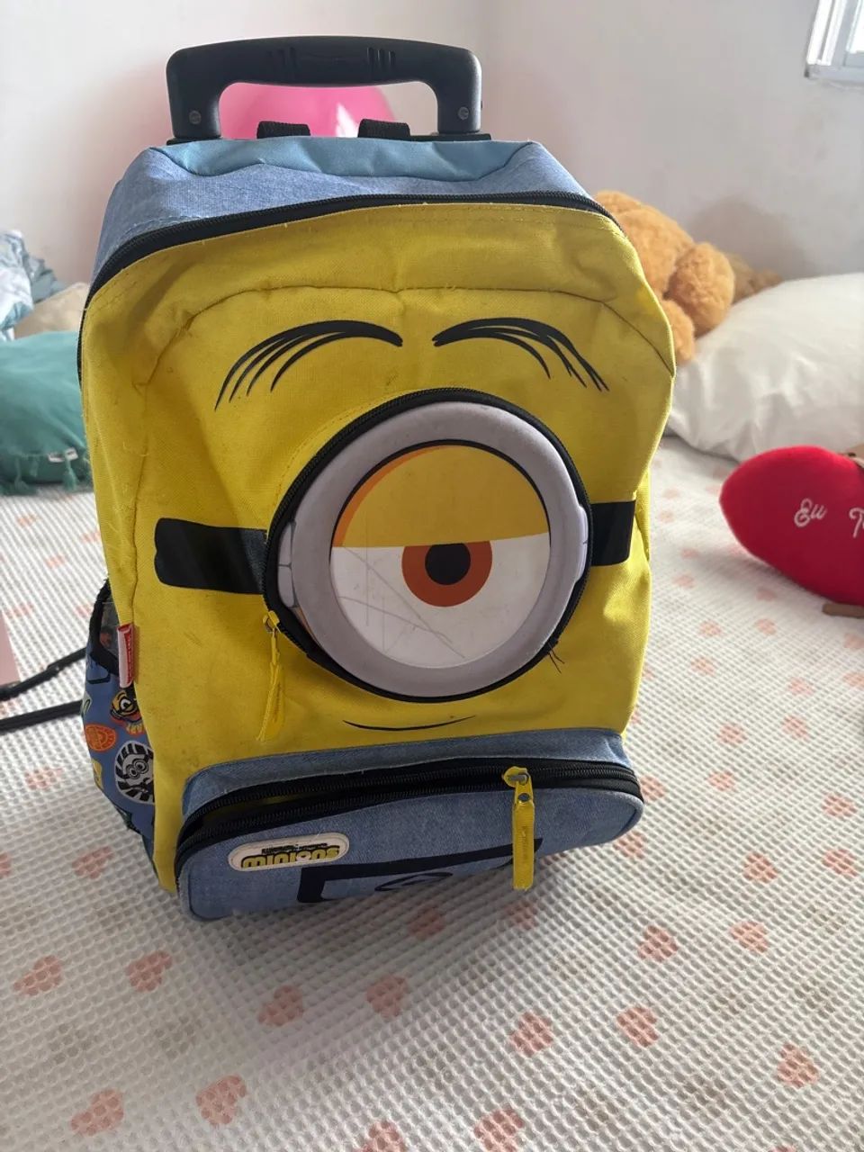 Mochila de carrinho minions 