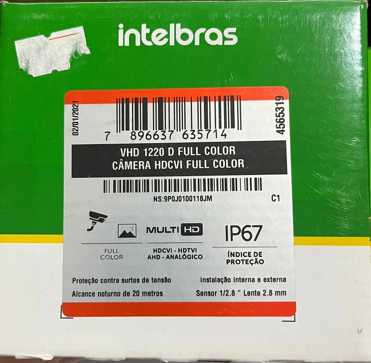 Câmera Dome Intelbras - Kit com 3 Câmeras + gravador digital  - Foto 2