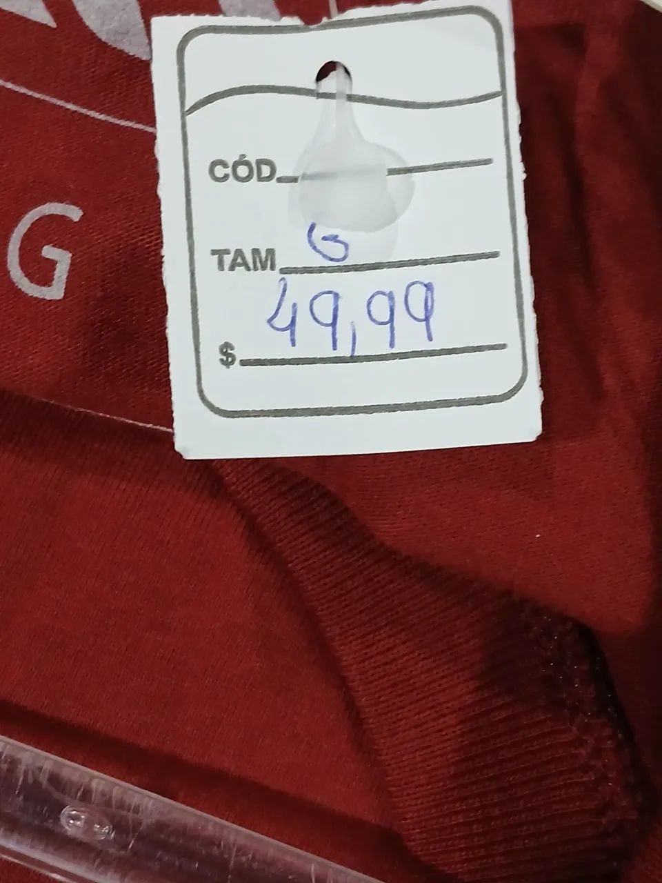 Blusa Vermelha d marca - Foto 4