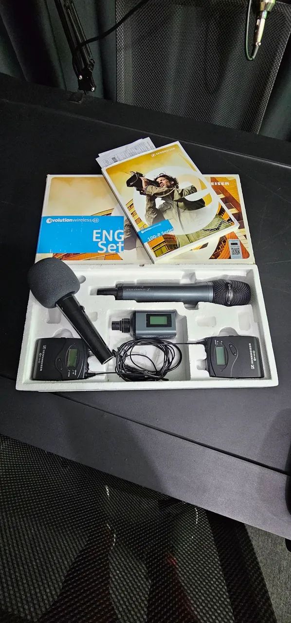 Kit microfone Lapela e de mão Sennheiser