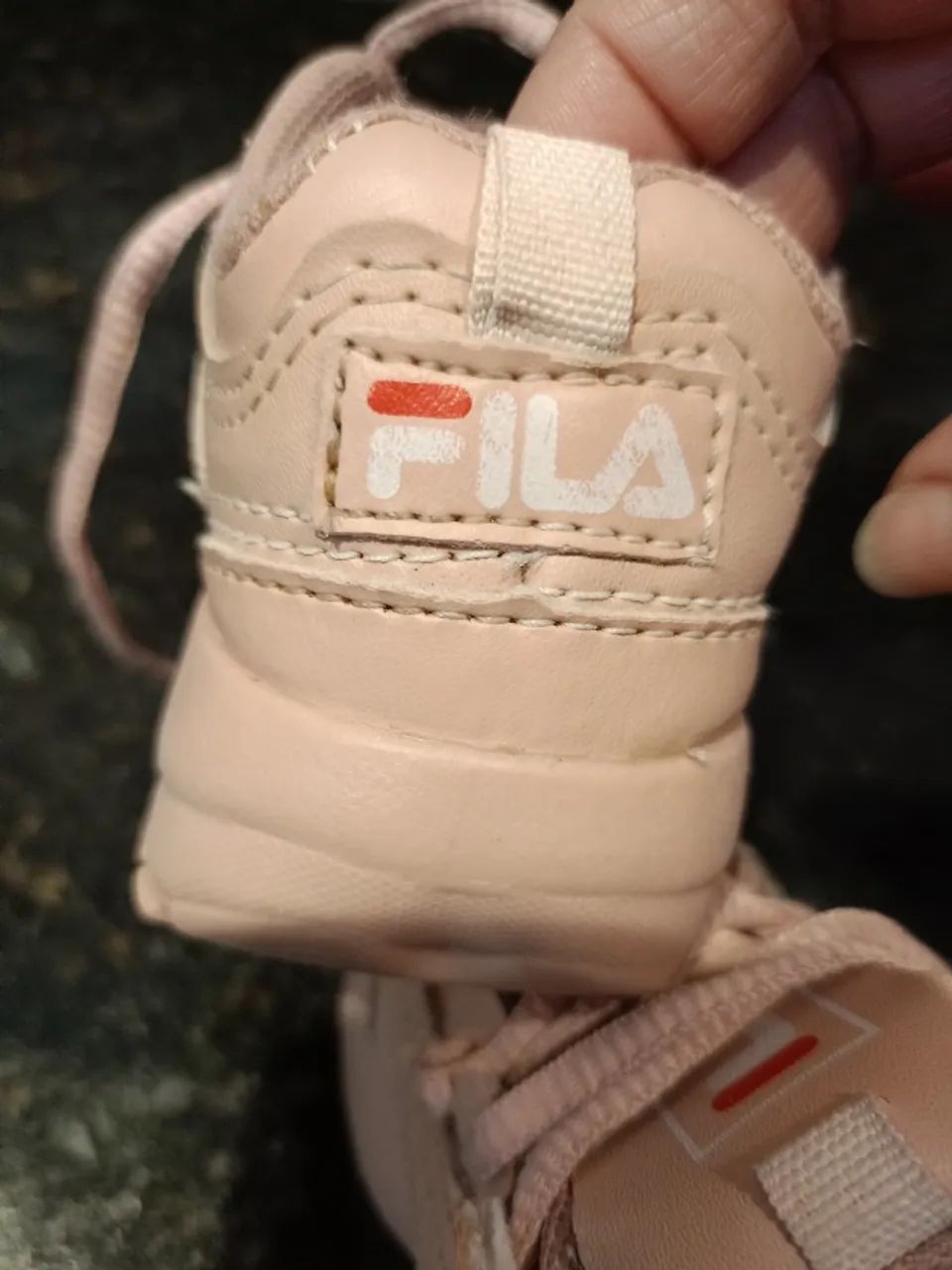 Tênis Infantil Fila Rosa - Tamanho 21 - Foto 3